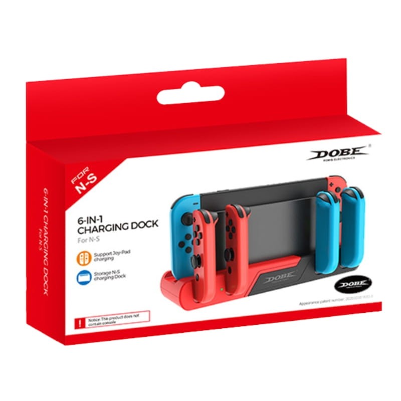 DOBE TNS-0122D Para Nintendo Switch OLED Joy-Con Vermelho/Preto - Item3