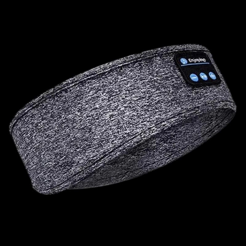 Diadema Elástica con Auriculares Bluetooth Gris
