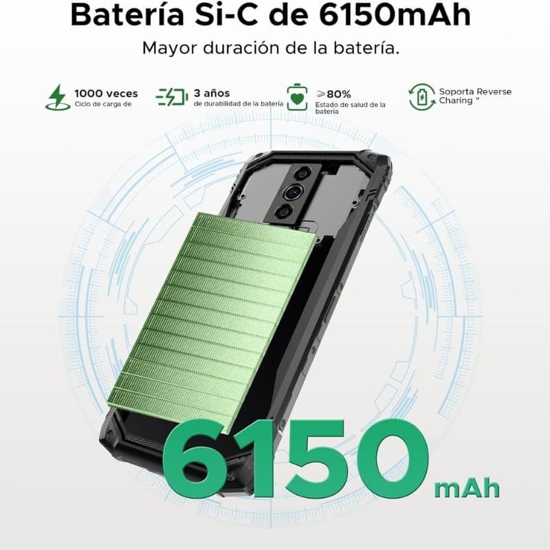 Doogee Blade 10 Energy 4GB/128GB Verde Rugged - capacidade da bateria