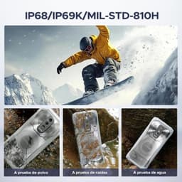 Doogee Blade 10 Ultra Energy 8GB/128GB Negro Rugged con triple cámara, cuerpo reforzado transparente, tapas selladas y certificación IP68 IP69K MIL-STD-810H