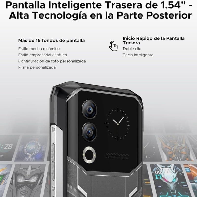 Doogee Blade 20 Ultra 8GB/512GB Plata - pantalla trasera