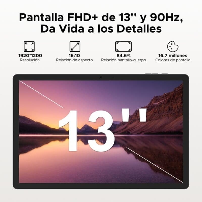 Doogee E3 Pro 13 8 GB/256 GB WiFi + 4G Negro - características de la pantalla
