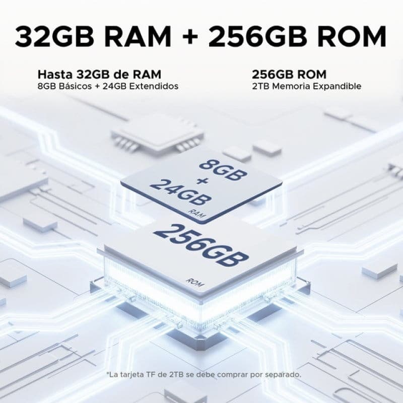 Doogee E3 Pro 13 8 GB/256 GB WiFi + 4G Cinzento - capacidade de memória