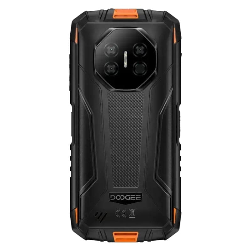 Doogee Fire 3 3Go/64Go Orange Robuste - vue arrière