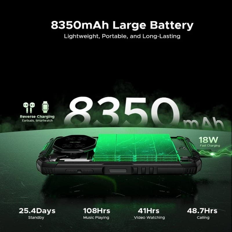 Doogee Fire 3 Pro 4Go/128Go Vert - capacité de la batterie