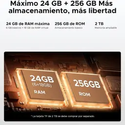 Doogee Fire 3 Ultra 6GB/256GB Naranja - capacidad de memoria