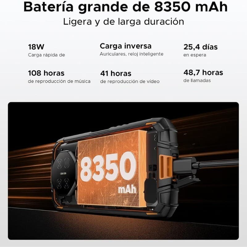 Doogee Fire 3 Ultra 6GB/256GB Naranja - capacidad de la batería