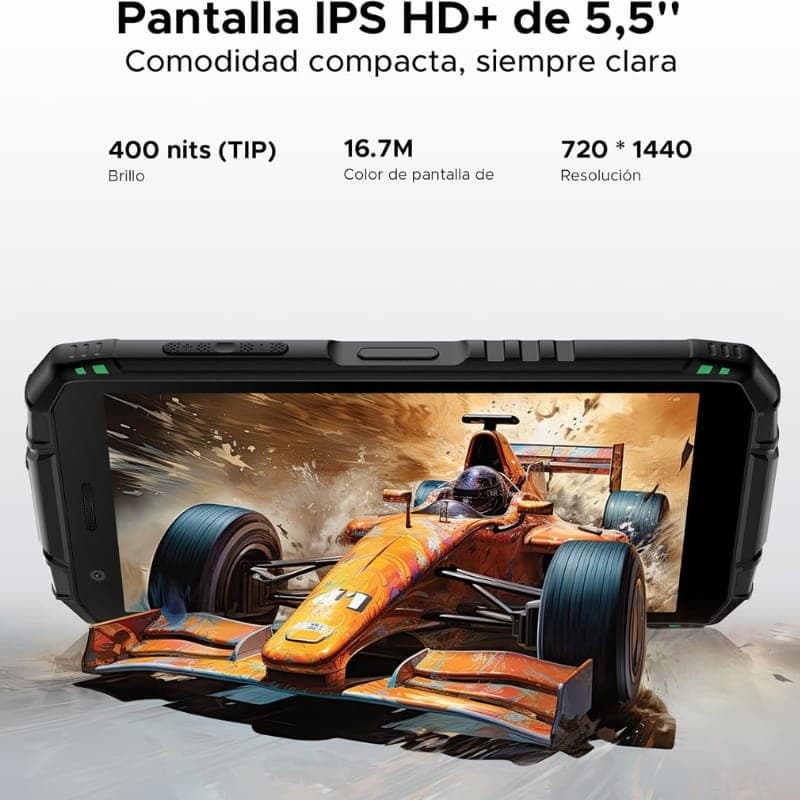 Doogee Fire 3 3Go/64Go vert Robuste - caractéristiques de l'écran