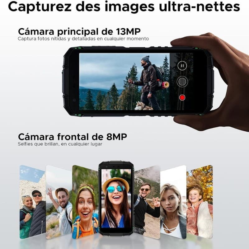 Doogee Fire 3 3Go/64Go Orange Robuste - système de chambres