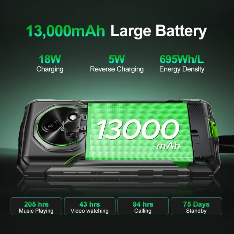 Doogee Fire 5 Pro 4GB/128GB Dual SIM Laranja Rugged - Item6