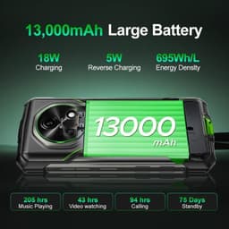 Doogee Fire 5 Pro 4GB/128GB Dual SIM Laranja - capacidade da bateria