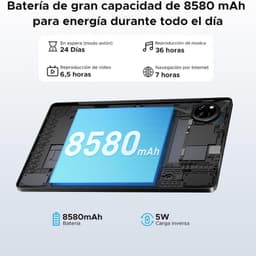 Doogee Tab A9+ 11 4GB/64GB WiFi Negro - capacidad de la batería