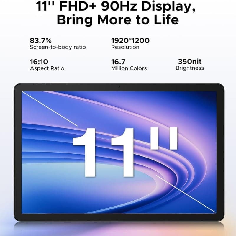 Doogee Tab G6+ 11" 8GB/256GB WiFi+4G Negro - tamaño de pantalla