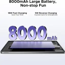 Doogee Tab G6+ 11" 8GB/256GB WiFi+4G Negro - capacidad de la batería