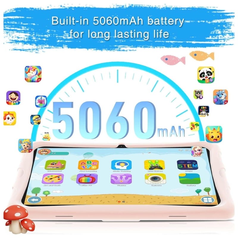 Doogee U10 KID 10.1'' 4GB/128GB Cinzento + Capa Rosa - Tablet - Item4