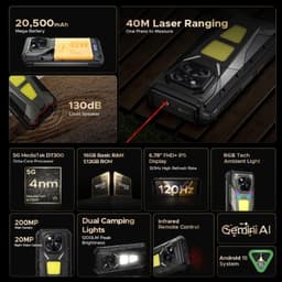 Doogee V Max LR 5G 16Go/512Go Gris - points forts