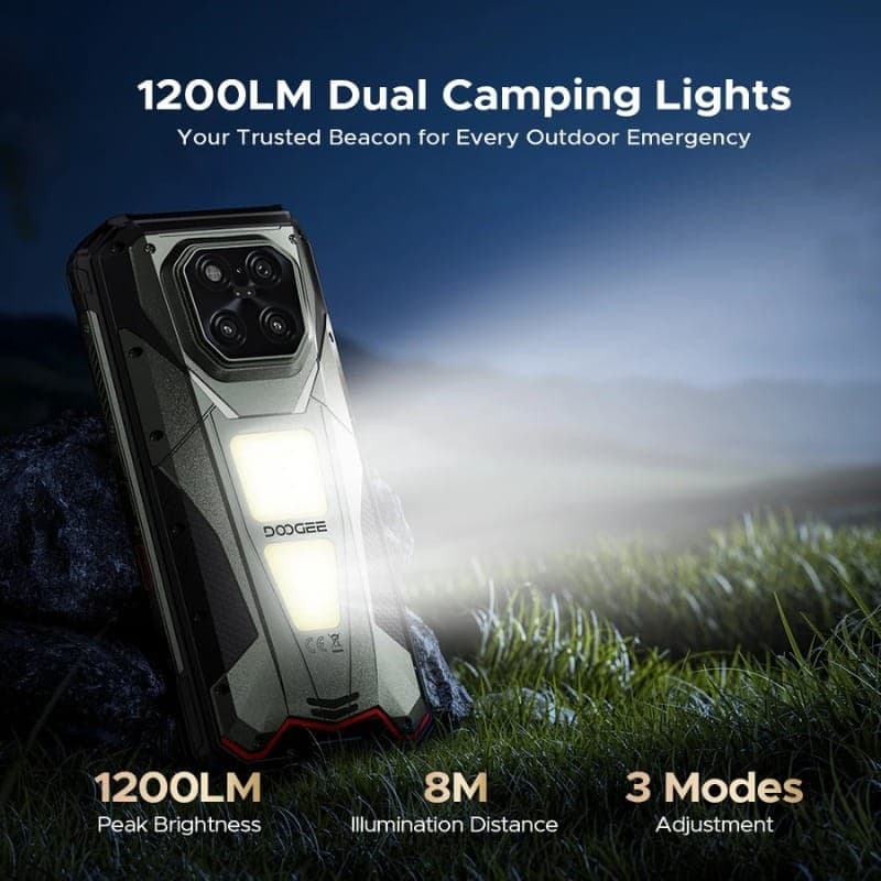 Doogee V Max Play 5G 16Go/512Go Noir - lampe de camping