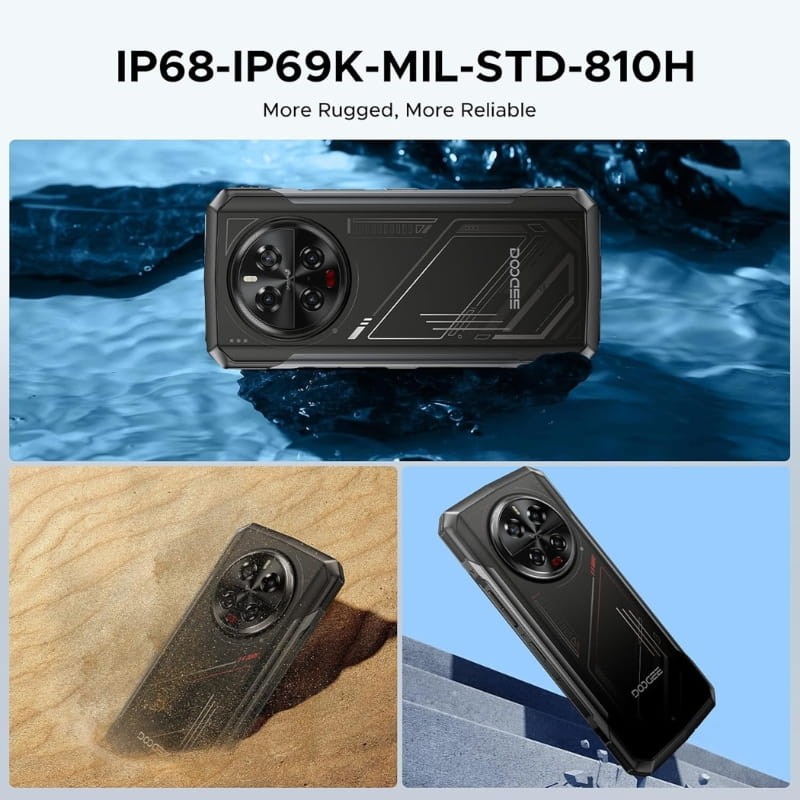 Doogee V40 5G 12GB/512GB Preto/Prateado - Telemóvel robusto - Item8