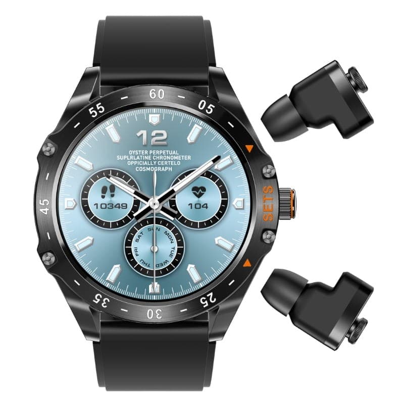 EIGIIS T95C Preto - vista frontal com auscultadores