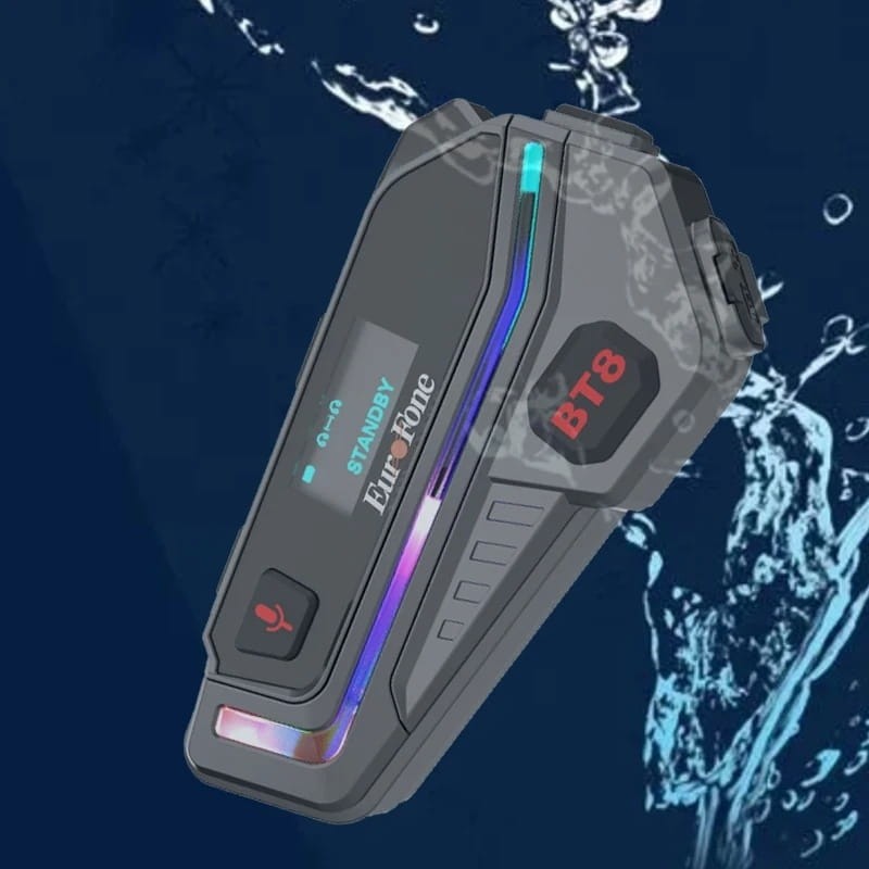 EuroFone BT8-A Mesh 6 conductores conversación simultánea - Intercomunicador para Moto - Ítem4