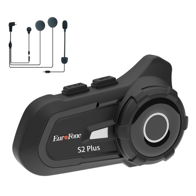 EUROFONE S2 Plus Negro - Intercomunicador para moto - Ítem1