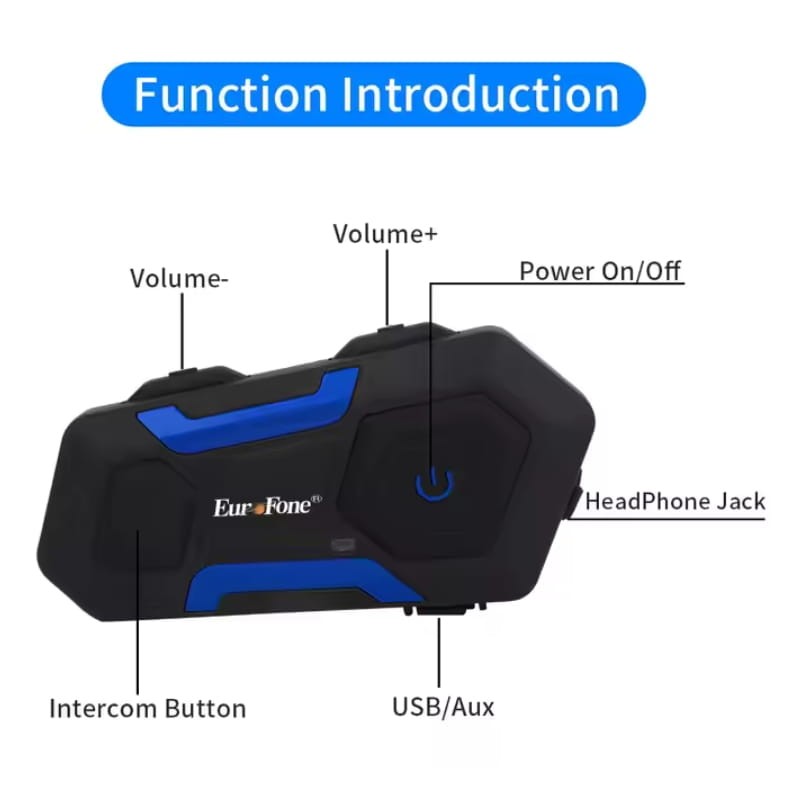 EuroFone V10 Mesh Conversation simultanée pour 10 conducteurs - Intercom moto - Ítem1