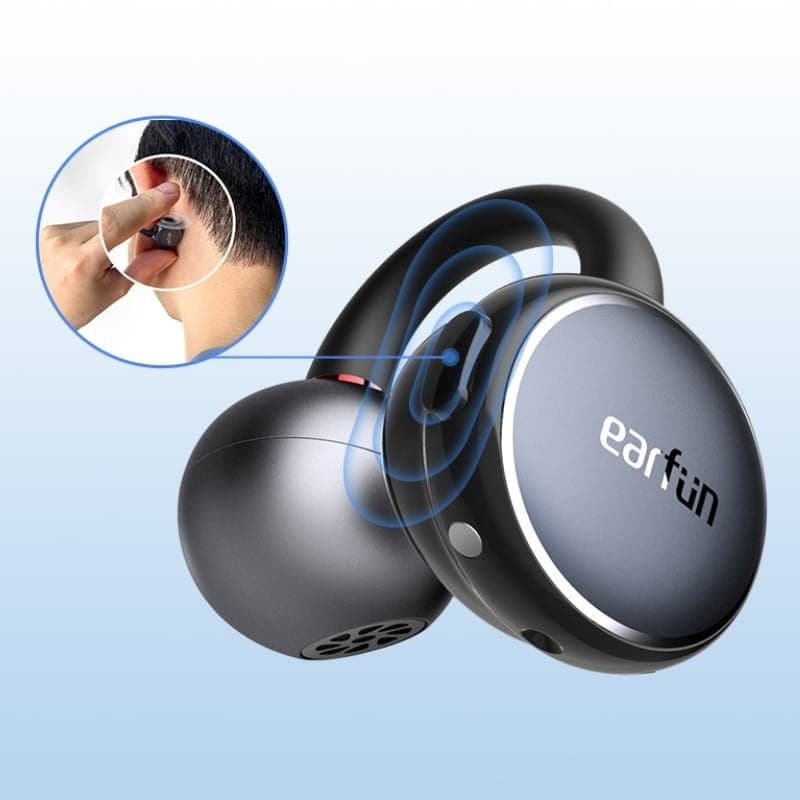 Earfun Clip Gris Plata- control integrado