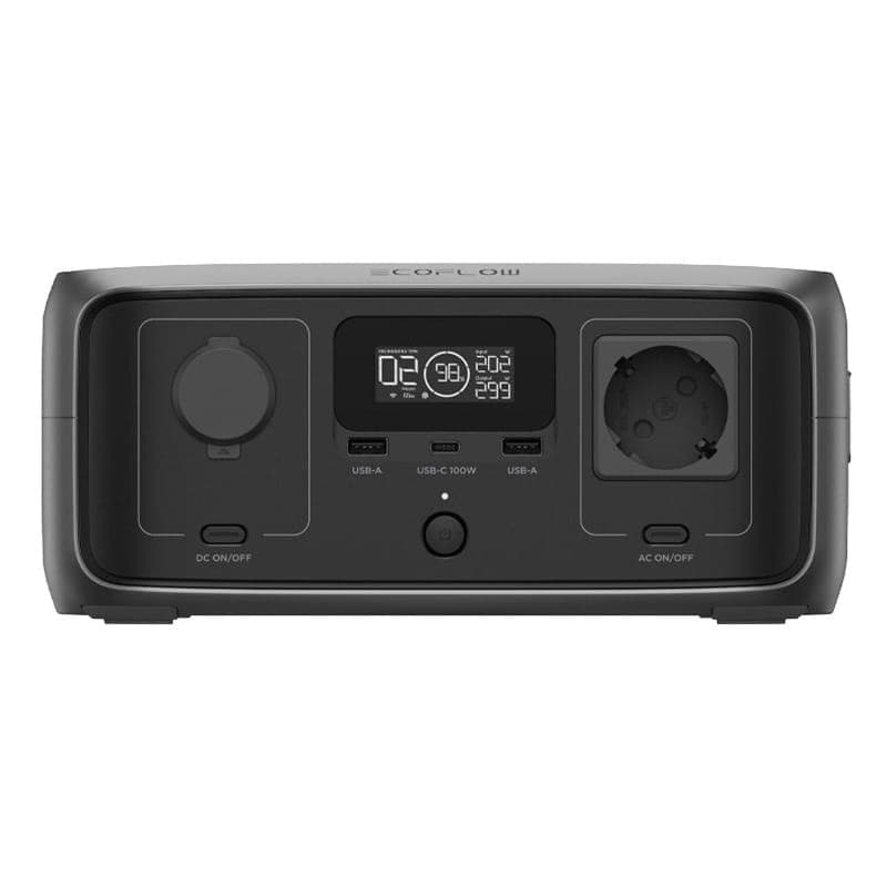 EcoFlow RIVER 3 UPS + Painel Solar 45W USB-C - estación de carga