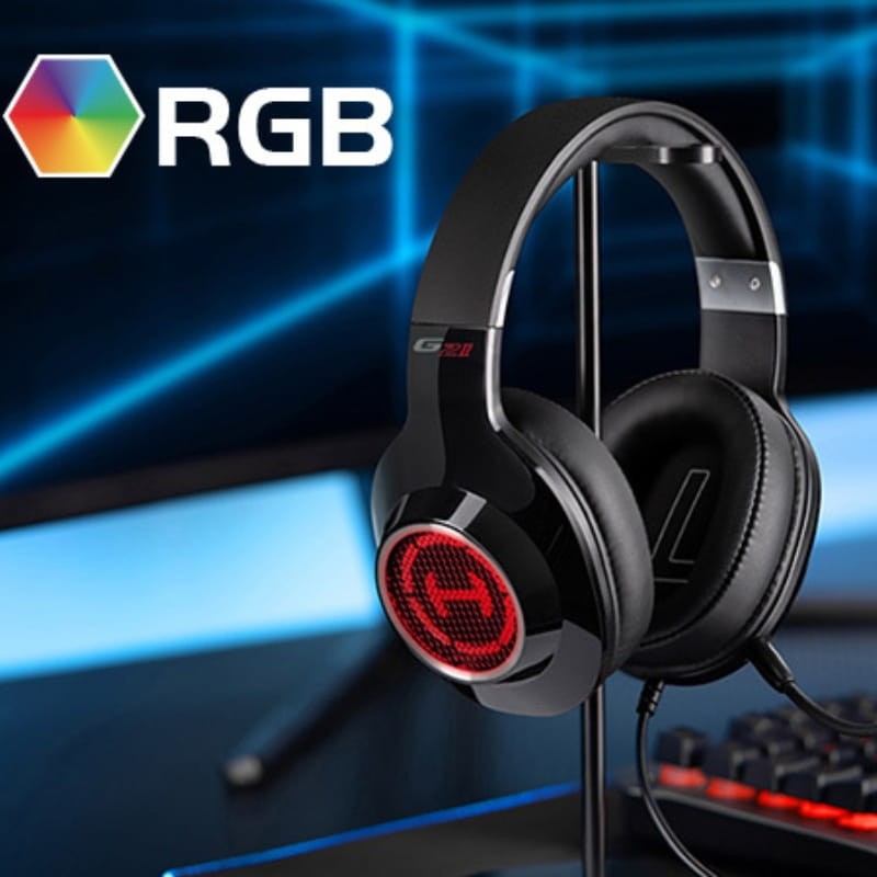 Edifier G2 II RGB Negro/Rojo - Auriculares Gaming - Ítem5