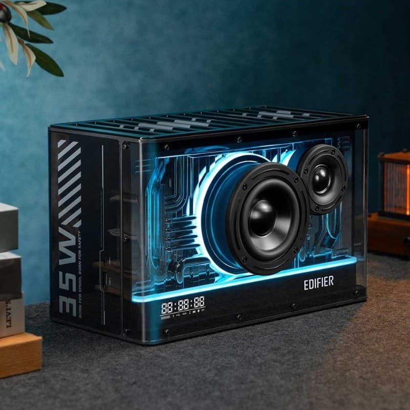 Edifier QD35 40W Negro - Altavoz Bluetooth - iluminación LED