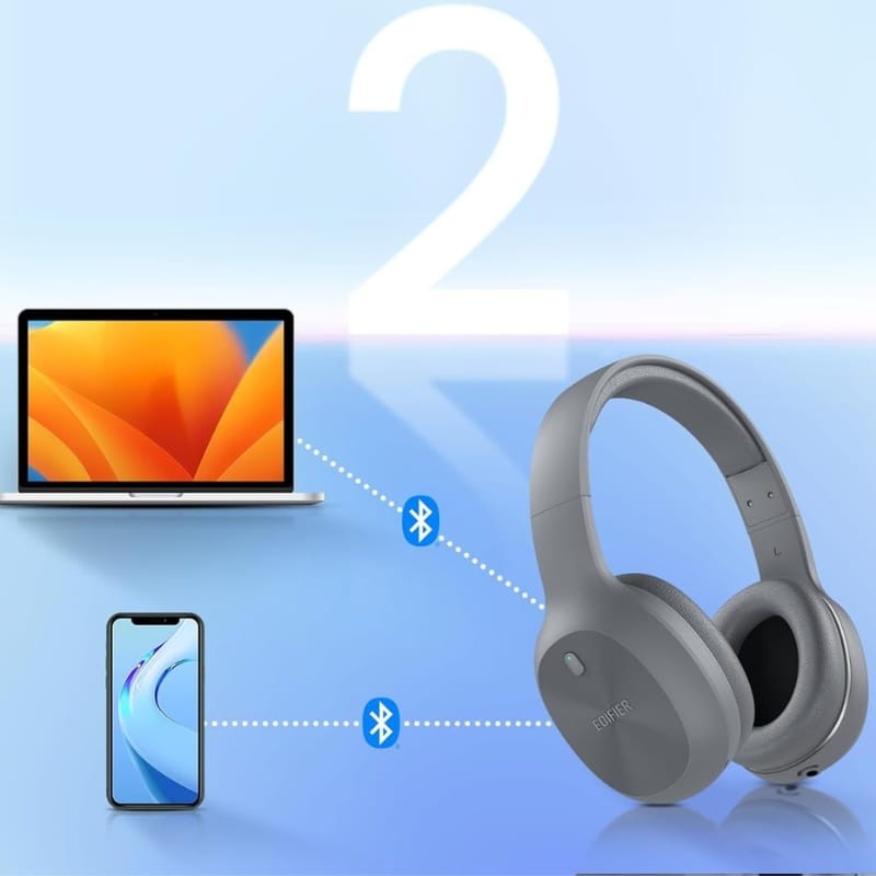 Edifier W600BT Cinzento - Auscultadores Bluetooth - Item5