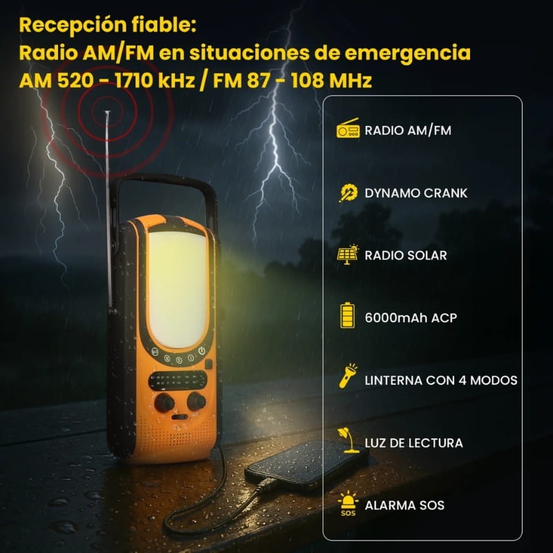 Extralink Power Ranger EPS-6000 6000 mAh - Radio de Emergencia - Ítem6