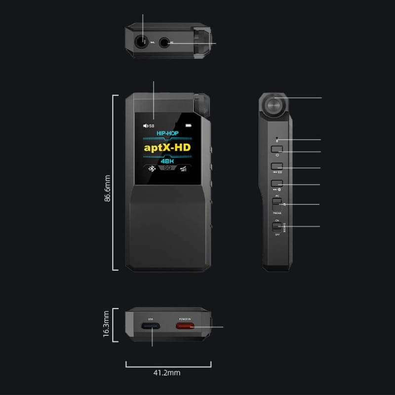 FiiO BTR17 Preto - Amplificador/DAC com Bluetooth - Item8
