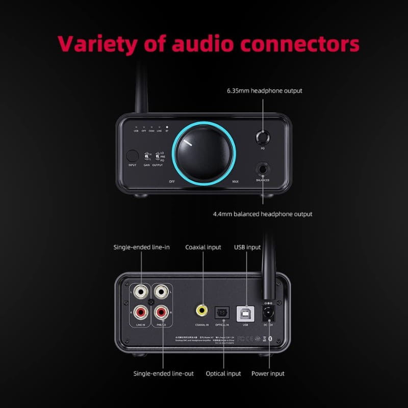 FiiO K7BT - Amplificador/DAC com Bluetooth - Item7
