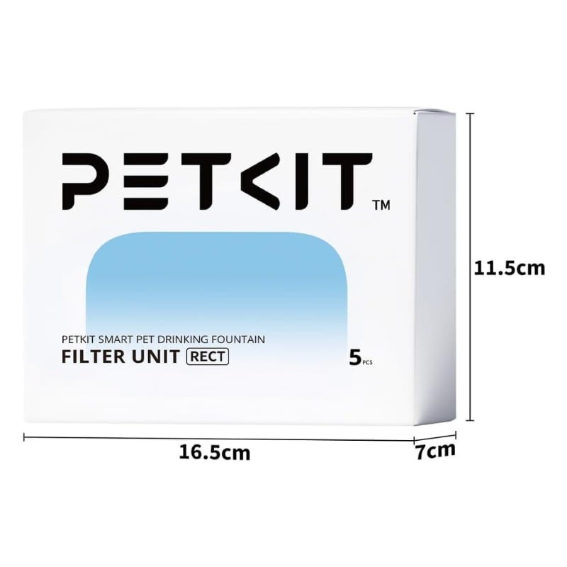 Filtres pour abreuvoir automatique PETKIT Eversweet MAX - Petkit Filter Unit Rect - Kit 5 unités - Ítem6