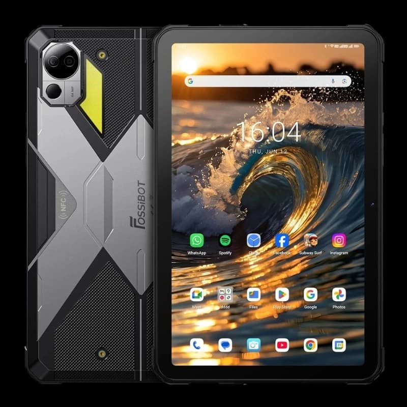 Fossibot DT3 10,4 12GB/256GB 5G Cinzento Rugged