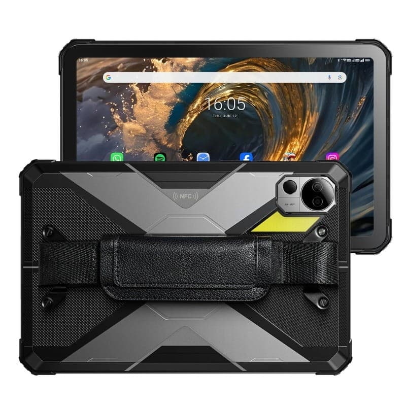 Fossibot DT3 10,4 12GB/256GB 5G Cinzento Rugged - vista traseira