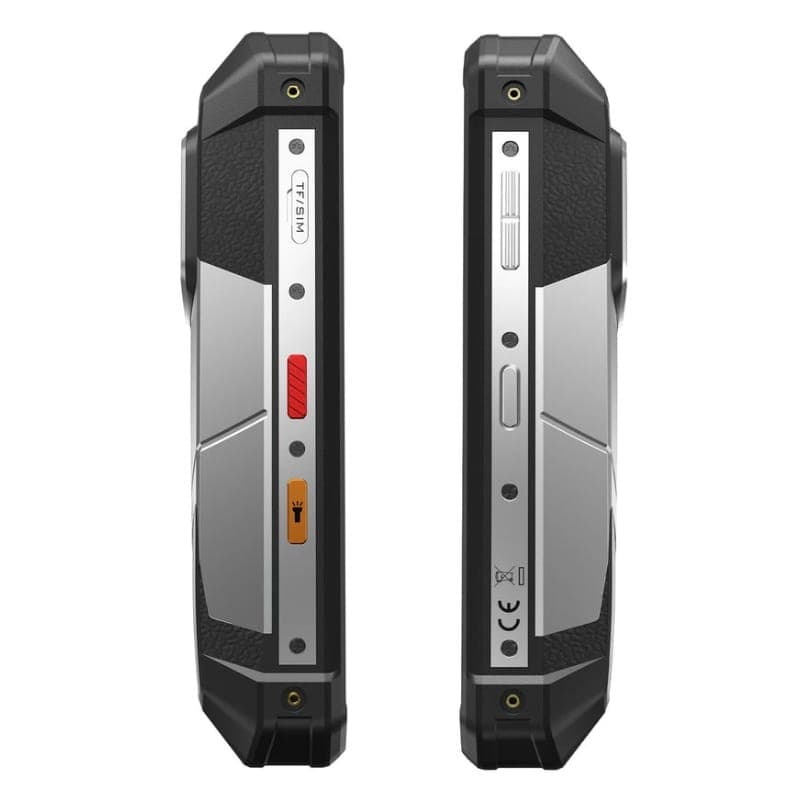Fossibot F107 Pro 5G 12Go/512Go Noir Robuste - vue latérale