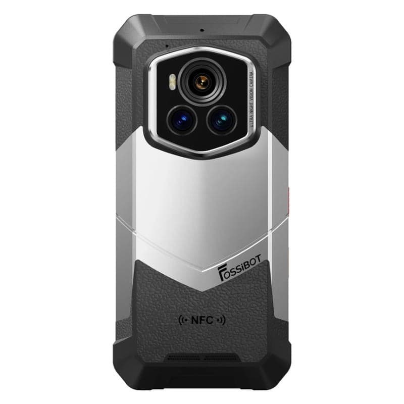 Fossibot F107 Pro 5G 12Go/512Go Noir Robuste - vue arrière
