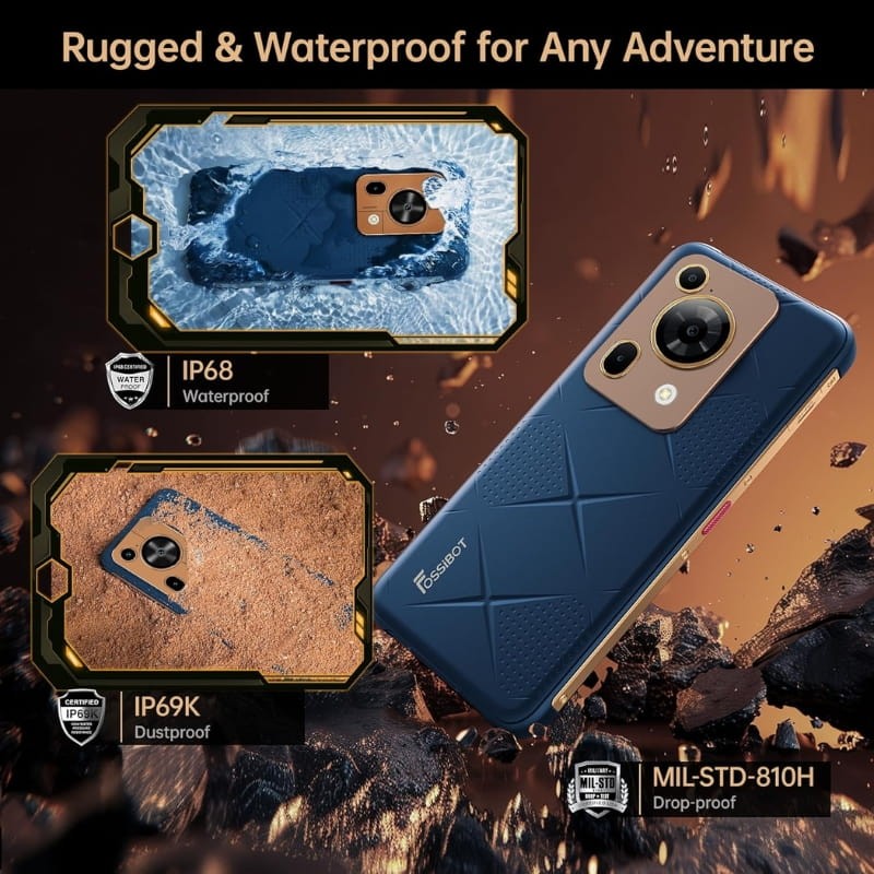 Fossibot F112 Pro 5G 8GB/256GB Preto Rugged - Item8