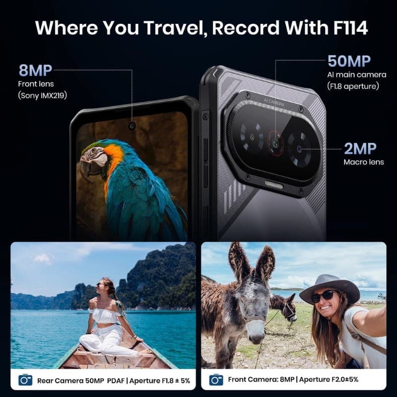 Fossibot F114 4GB/128GB Negro - sistema de cámaras