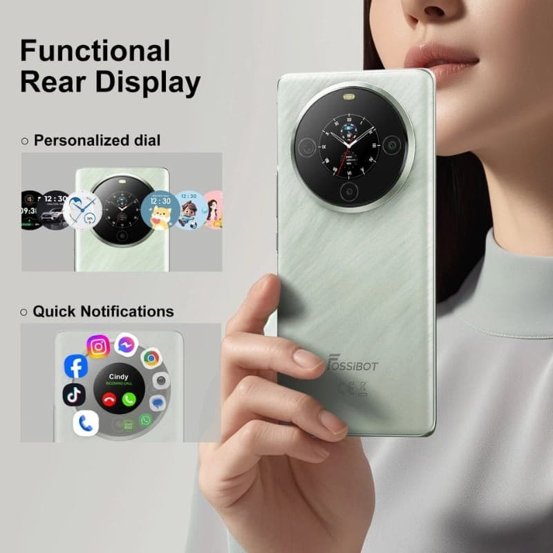 Fossibot S3 Pro 6GB/128GB Verde - pantalla trasera