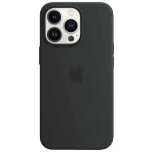 Coque en silicone avec MagSafe pour iPhone 13 Pro Minuit