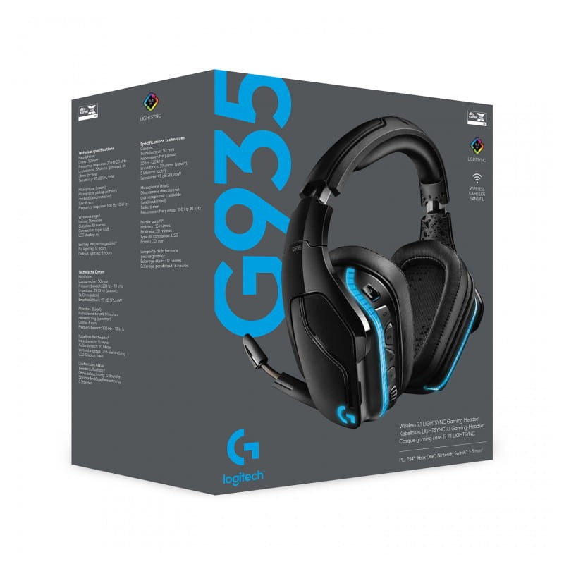 Logitech G G935 Inalámbrica Negro/Azul - Auriculares Gaming - Ítem5