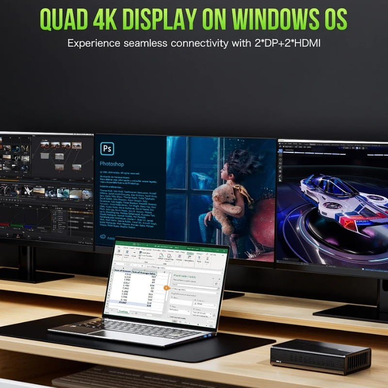 GMKtec AD-GP1 Radeon RX 7600M XT/8Go GDDR6/1800 MHz/128 bit avec Oculink - Ítem6
