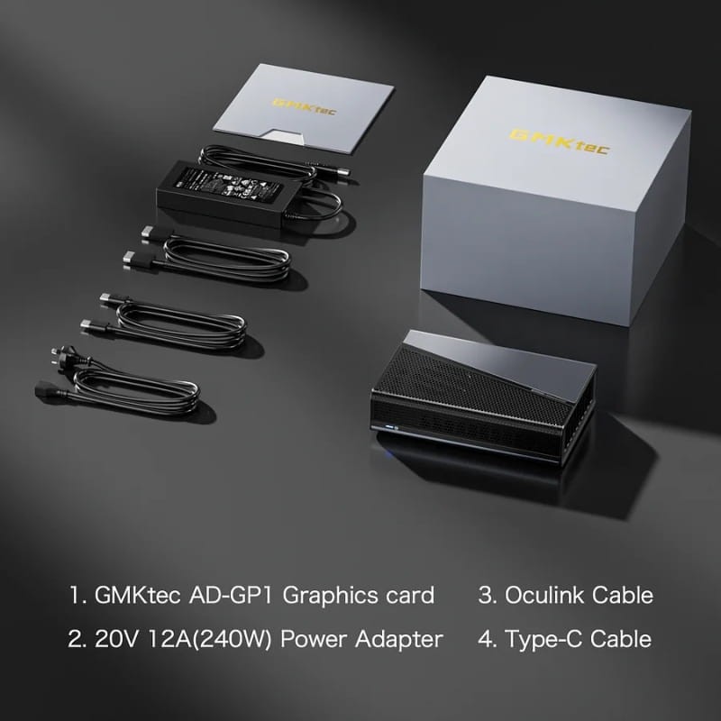 GMKtec AD-GP1 Radeon RX 7600M XT/8Go GDDR6/1800 MHz/128 bit avec Oculink - Ítem7