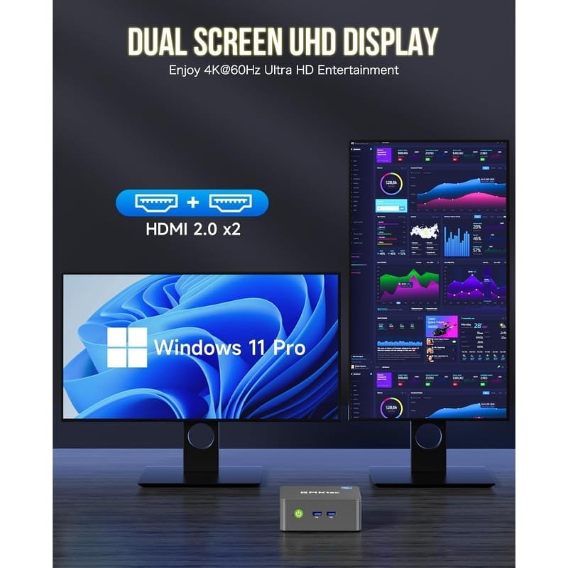 GMKtec NucBox G3 Plus Intel N150/32GB/1TB/Win 11 Pro Verde - Ítem4