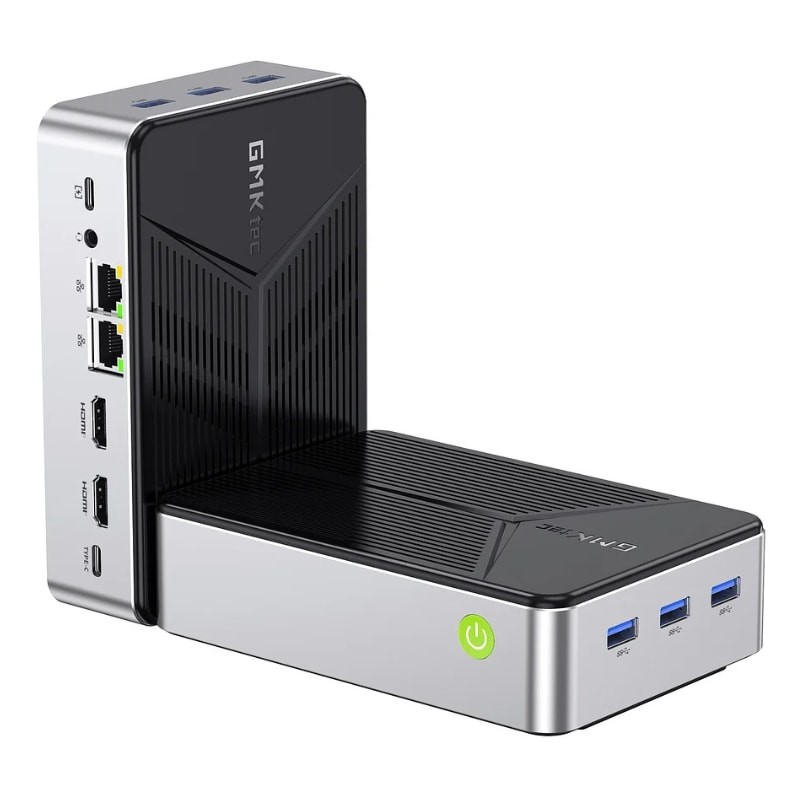 GMKtec NucBox G9 Intel Twin Lake N150/12GB LPDDR5 RAM/64GB eMMC/1TB SSD M.2 /Quatro compartimentos e sistema duplo/W11 - Item