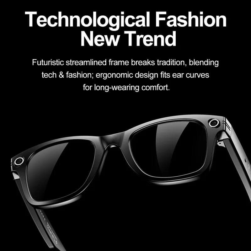 Lunettes intelligentes W600 avec caméra IP65 Noir - conception 