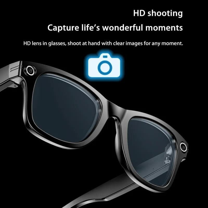 Lunettes intelligentes W600 avec caméra IP65 Noir - caméra intégrée